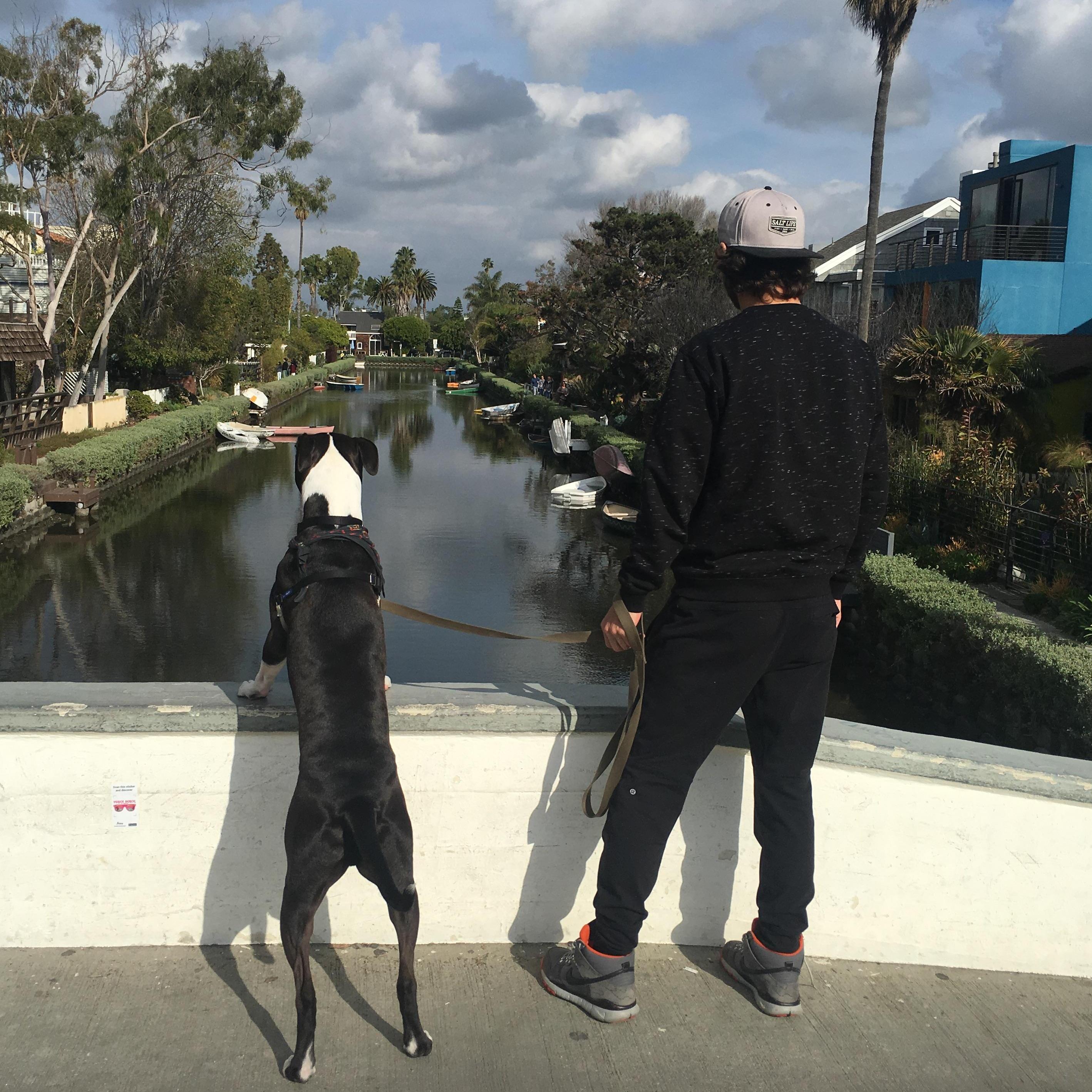Exploring Venice in Los Angeles.