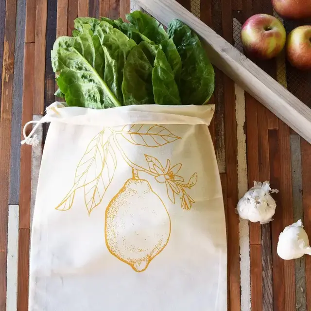 Lemon Reusable Produce Bag