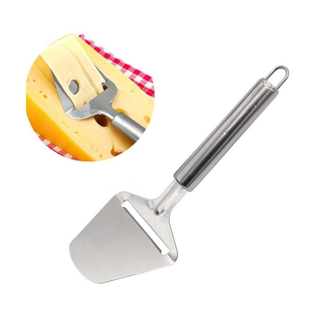 NJJBL Stainless Steel Cheese Slicer For All Types of Cheese - Multi-Functional Cheese Slicer - Handheld Slicer - Silver Non-Stick For Kitchen Cooking Every American Kitchen's Choice