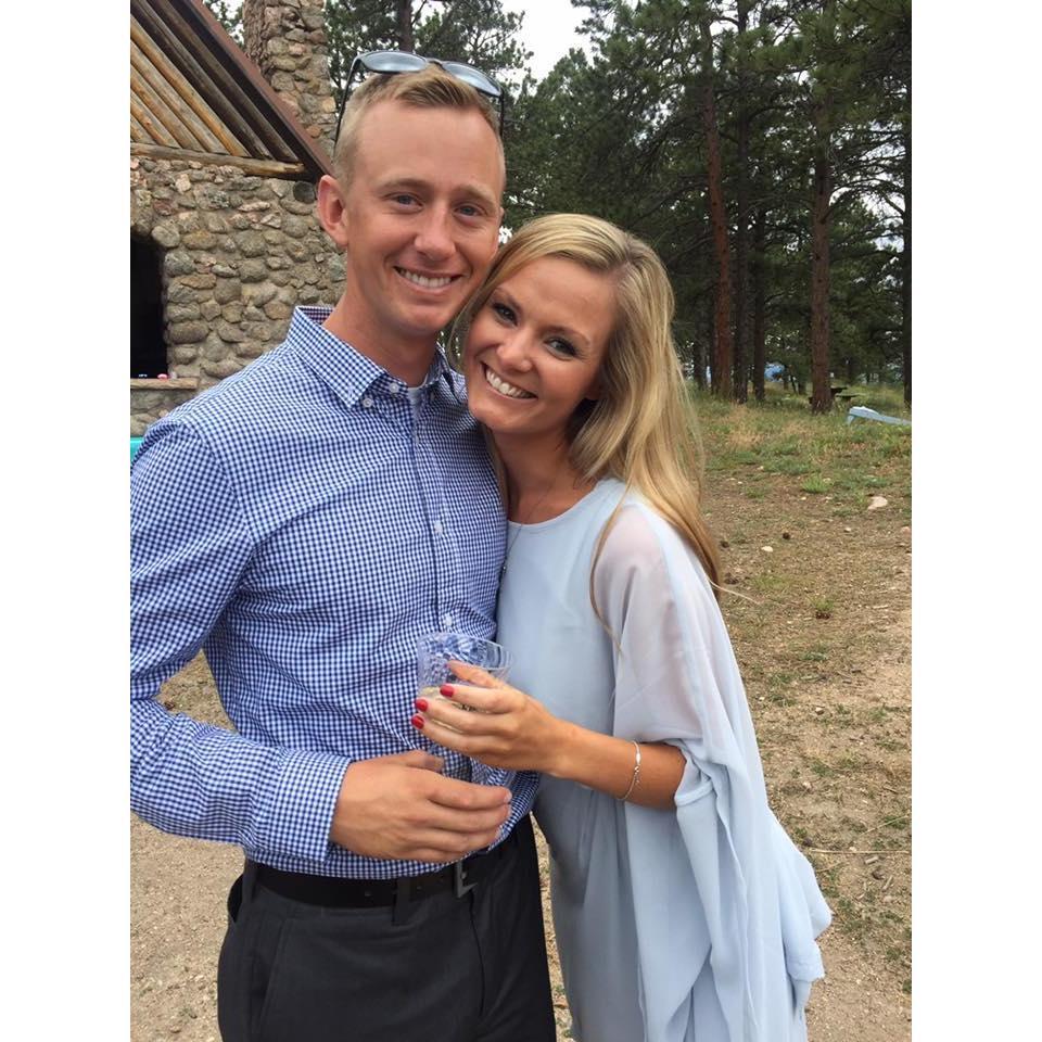 One of the many weddings we attended together and right after we moved in together-July 2016