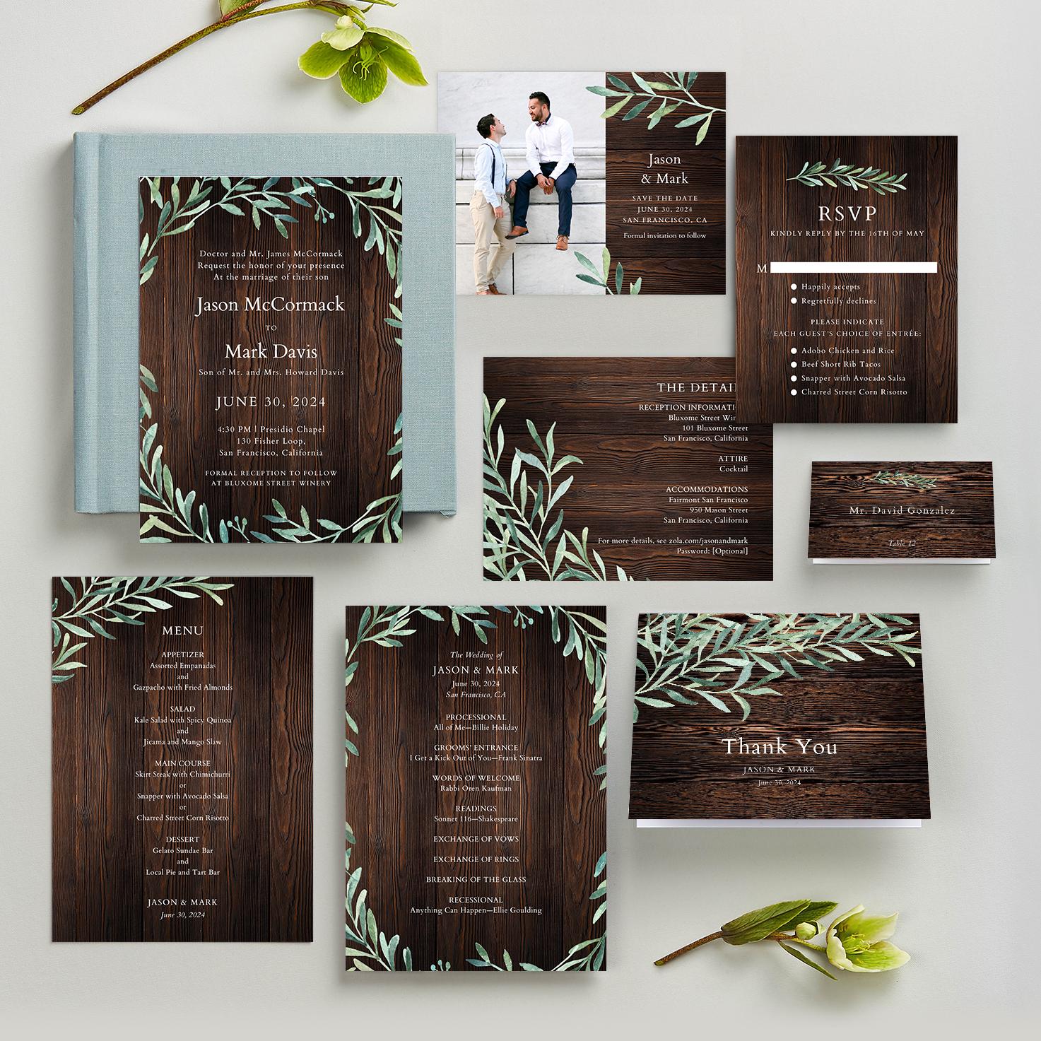 Eastwick | White | Zola Wedding Programs, image size:1473x1473