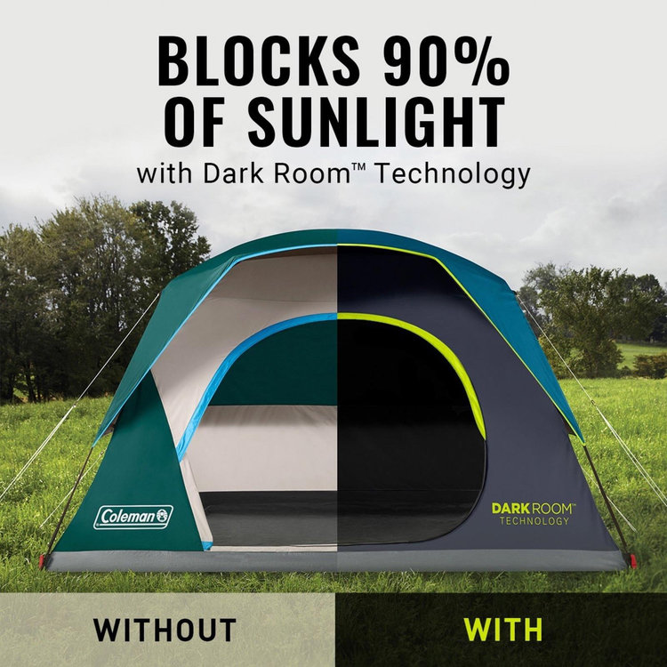 Coleman, Skydome 4-Person Dark Room Camping Tent | Zola