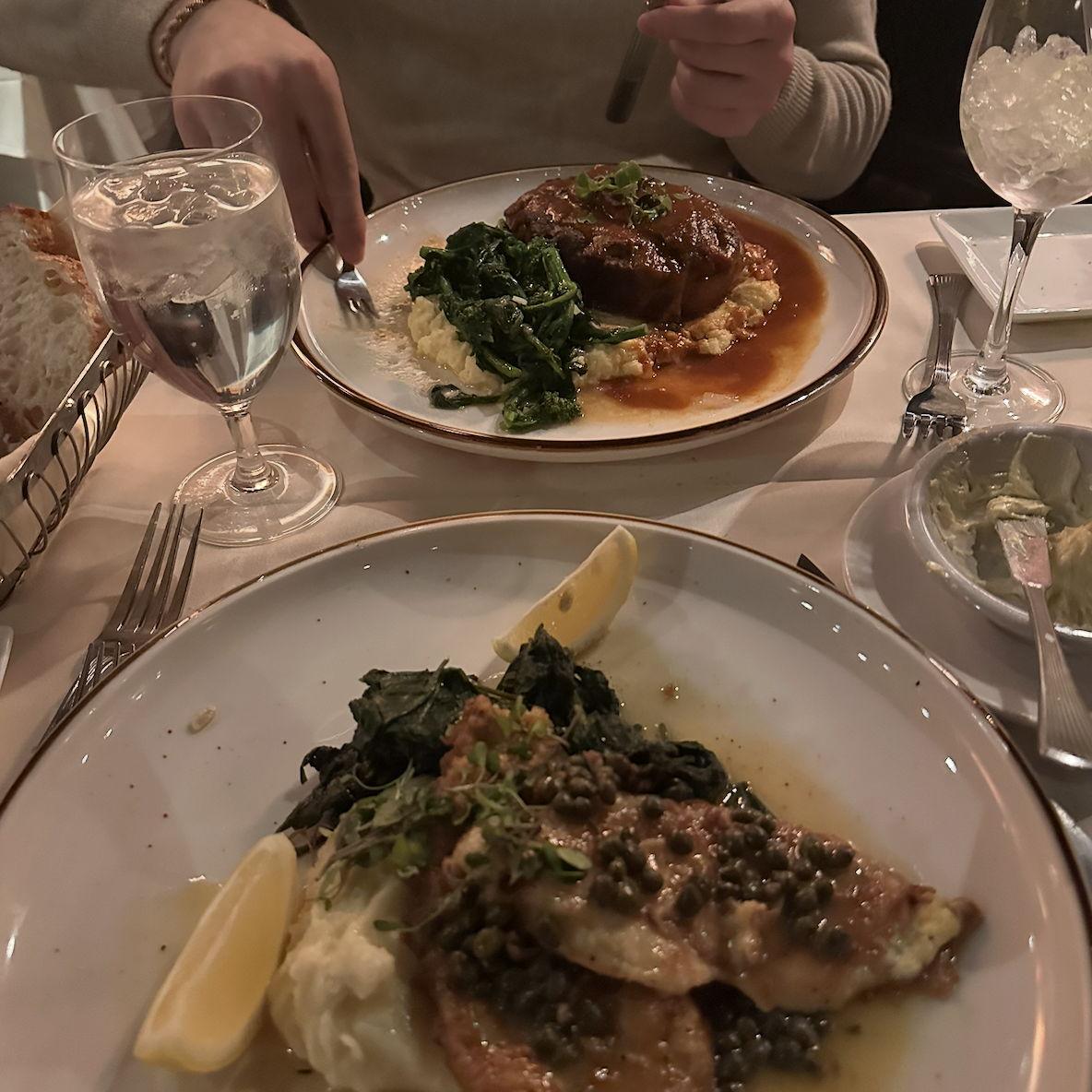 After the proposal, they have dinner at Cappriccio in Providence, RI, where Christian had asked Kaitlyn to be his girlfriend 5 years earlier.