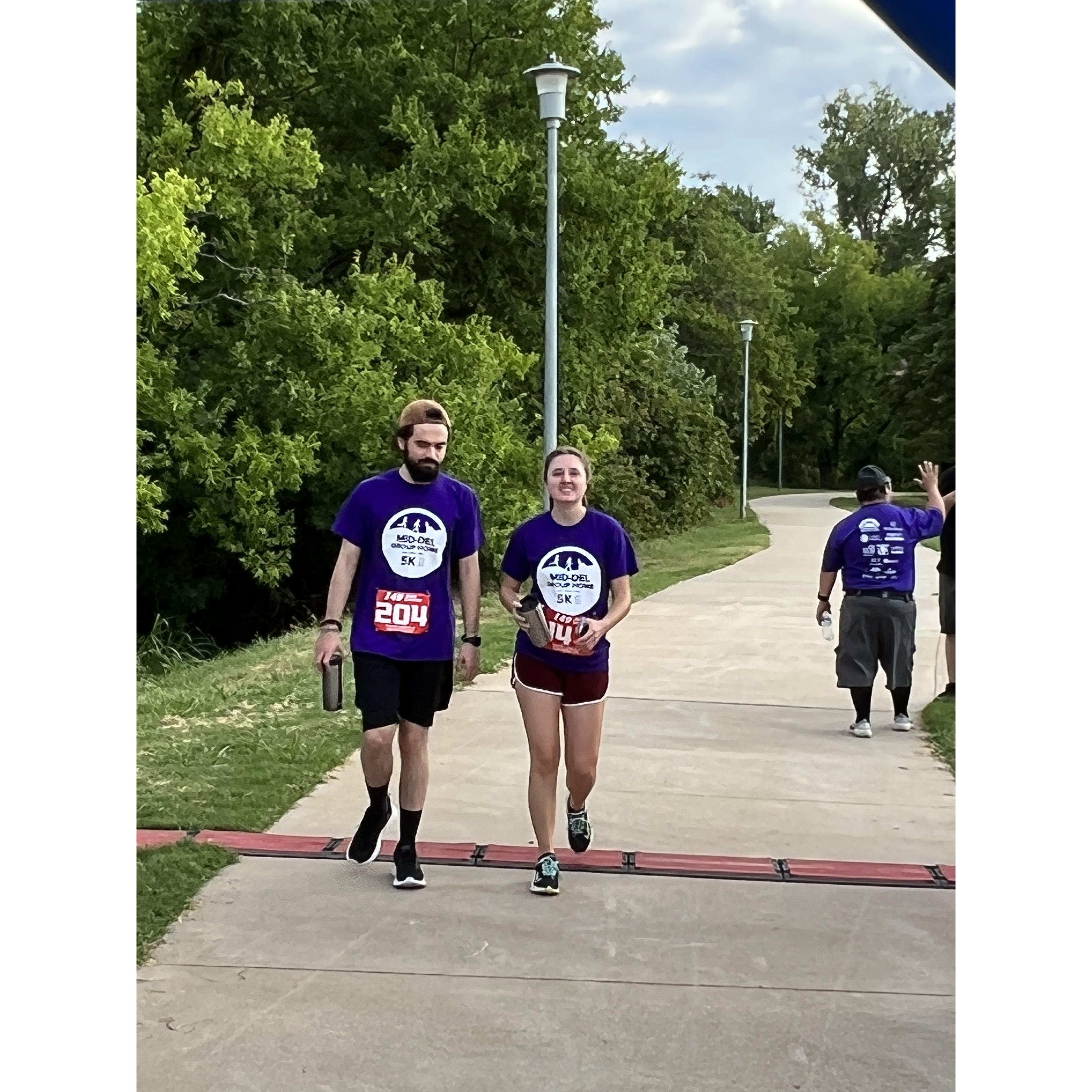 Walked a 5k together since we were out of shape (August 20, 2022)