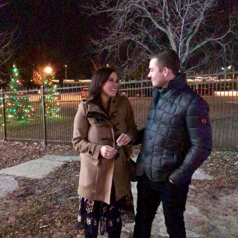 Right after Scott proposed to Jordan at the Lincoln Park Zoo!