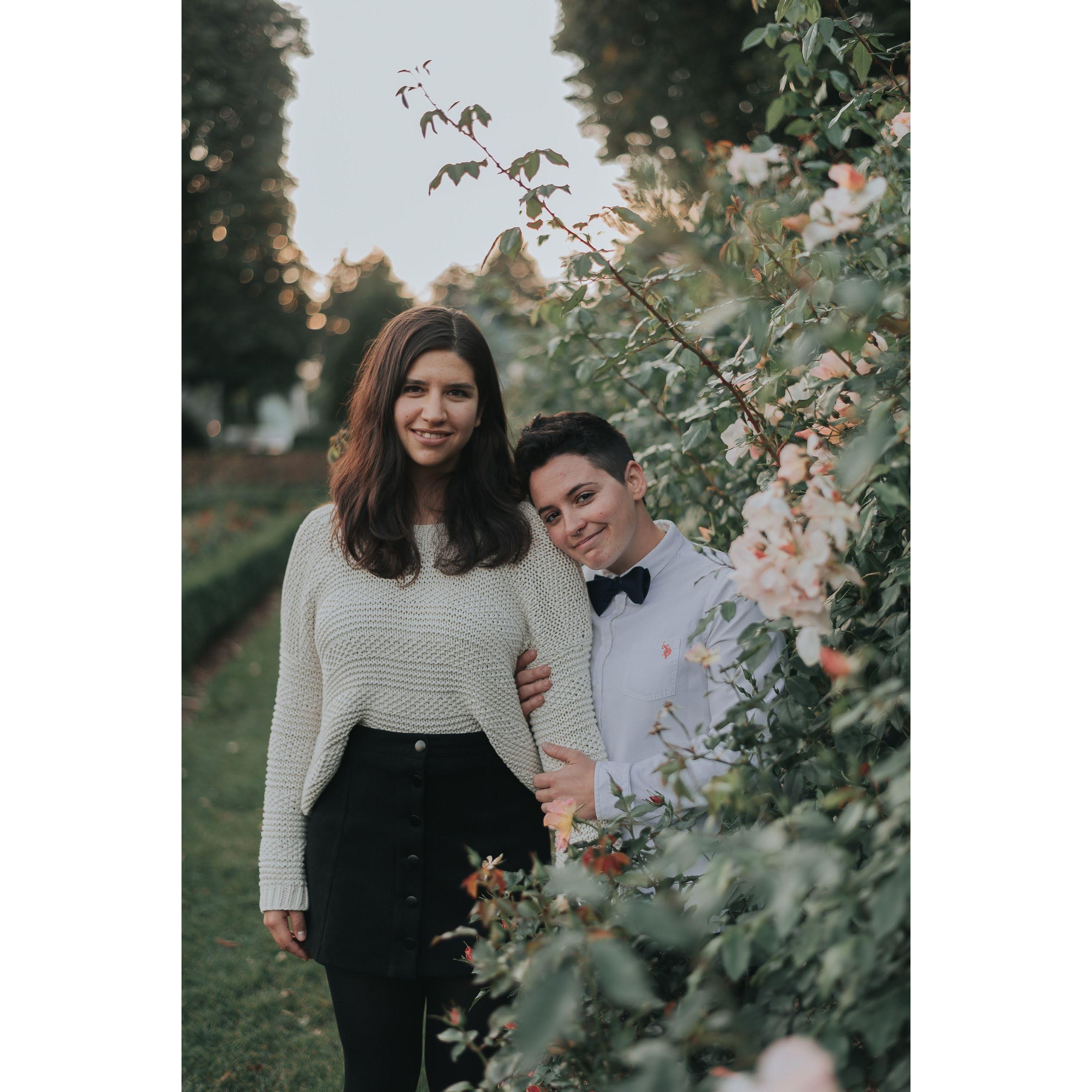 Photoshoot at the Rose Garden in Portland, OR.