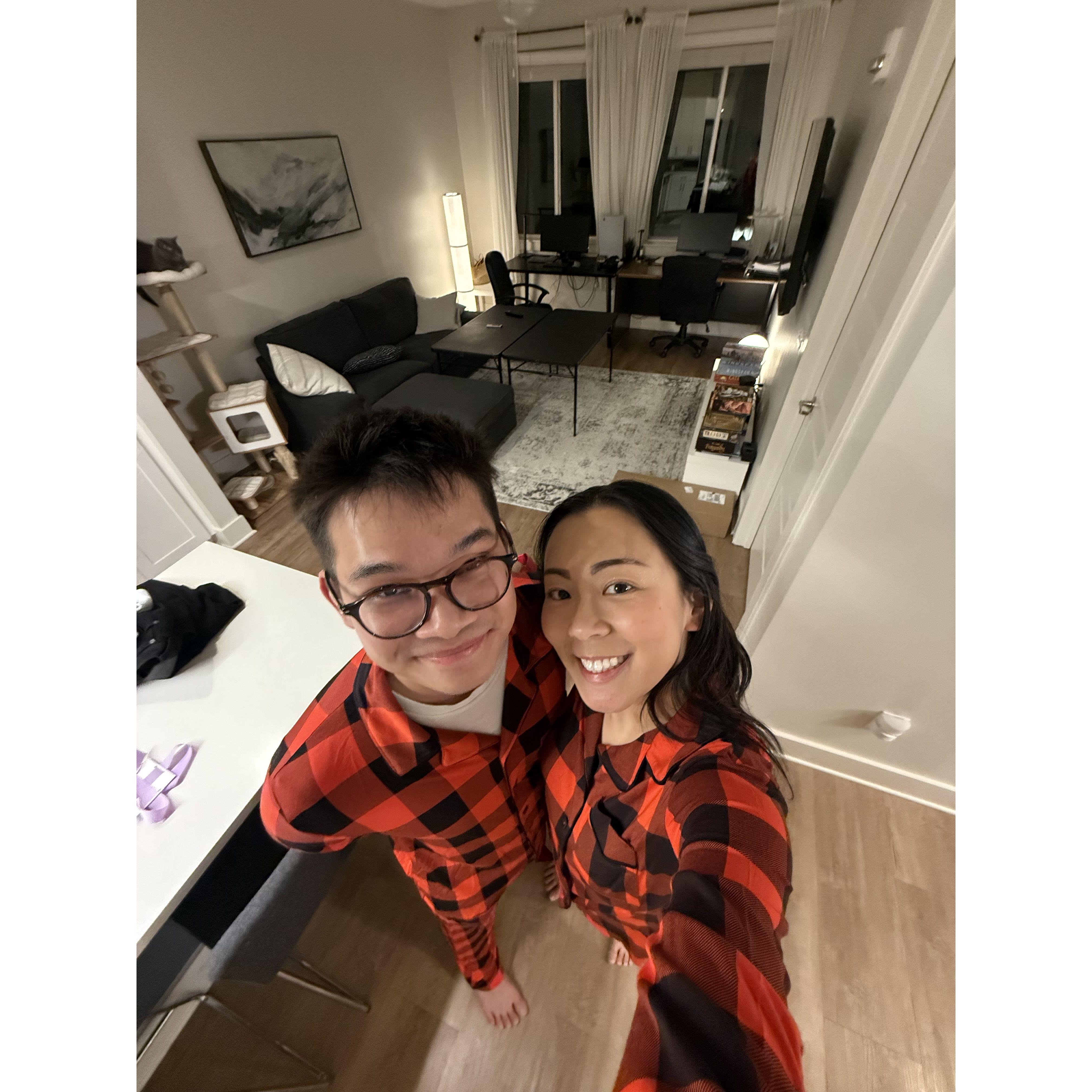 Matching Christmas PJs from Selena!