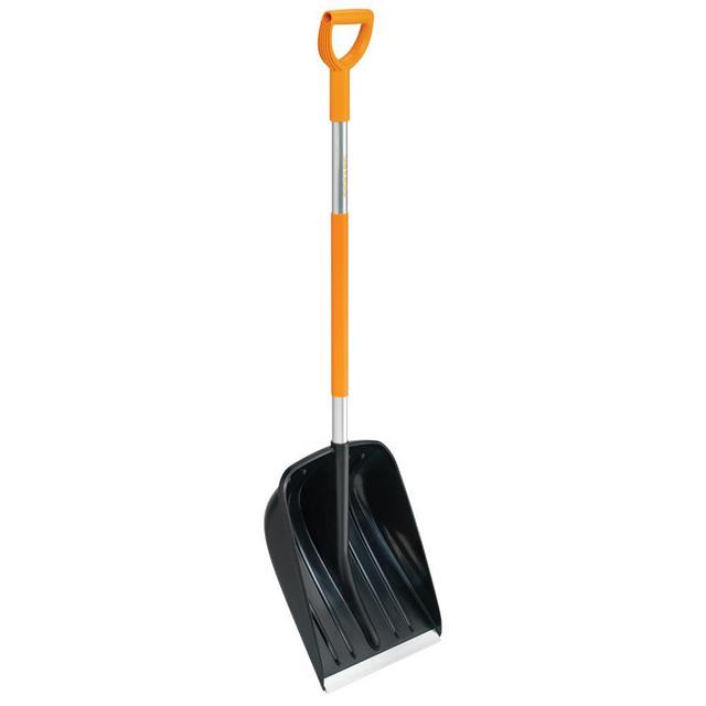 51 in. Aluminum Handle Steel Blade, 3.2 lb Snow Scoop Shovel