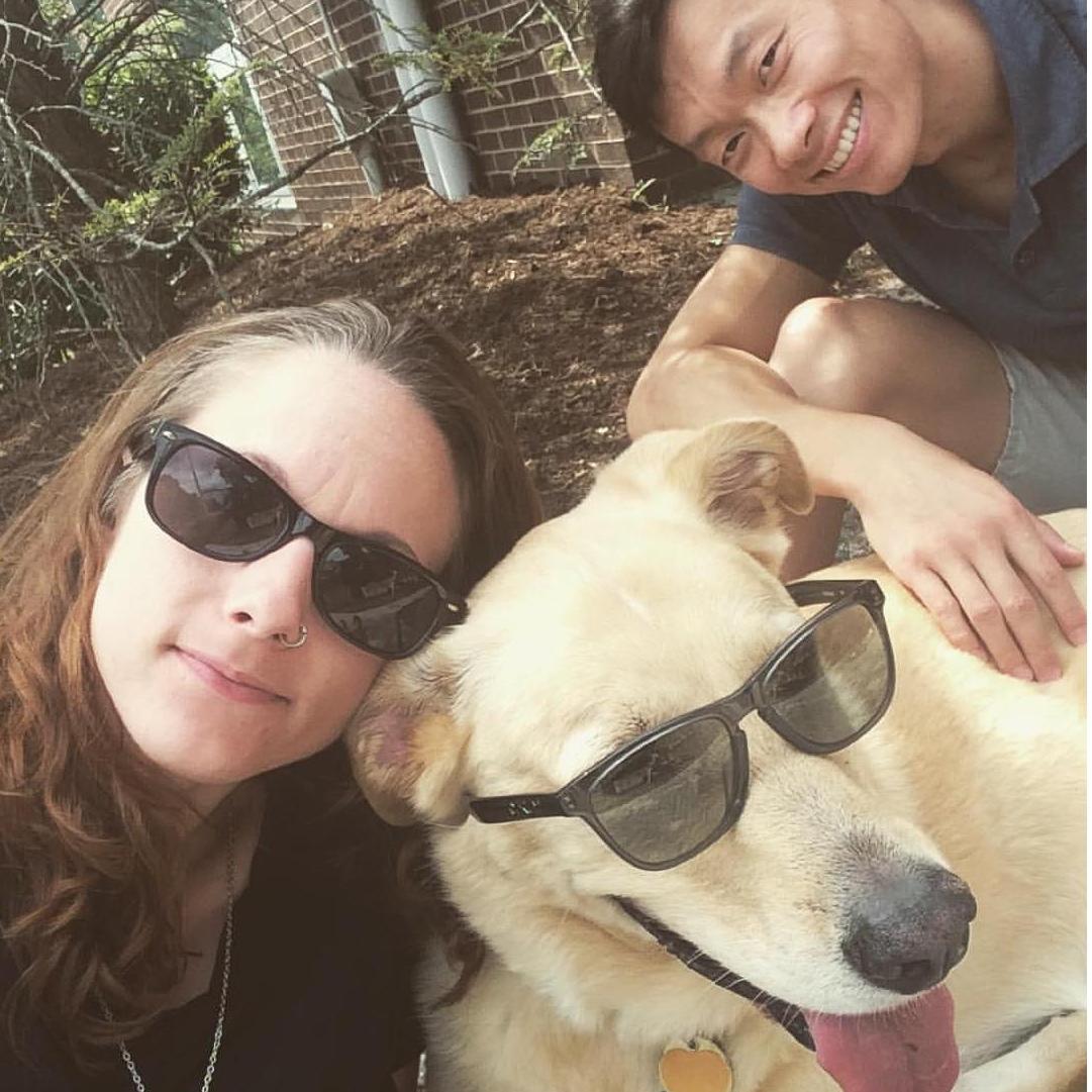 Lily borrowing some shades.