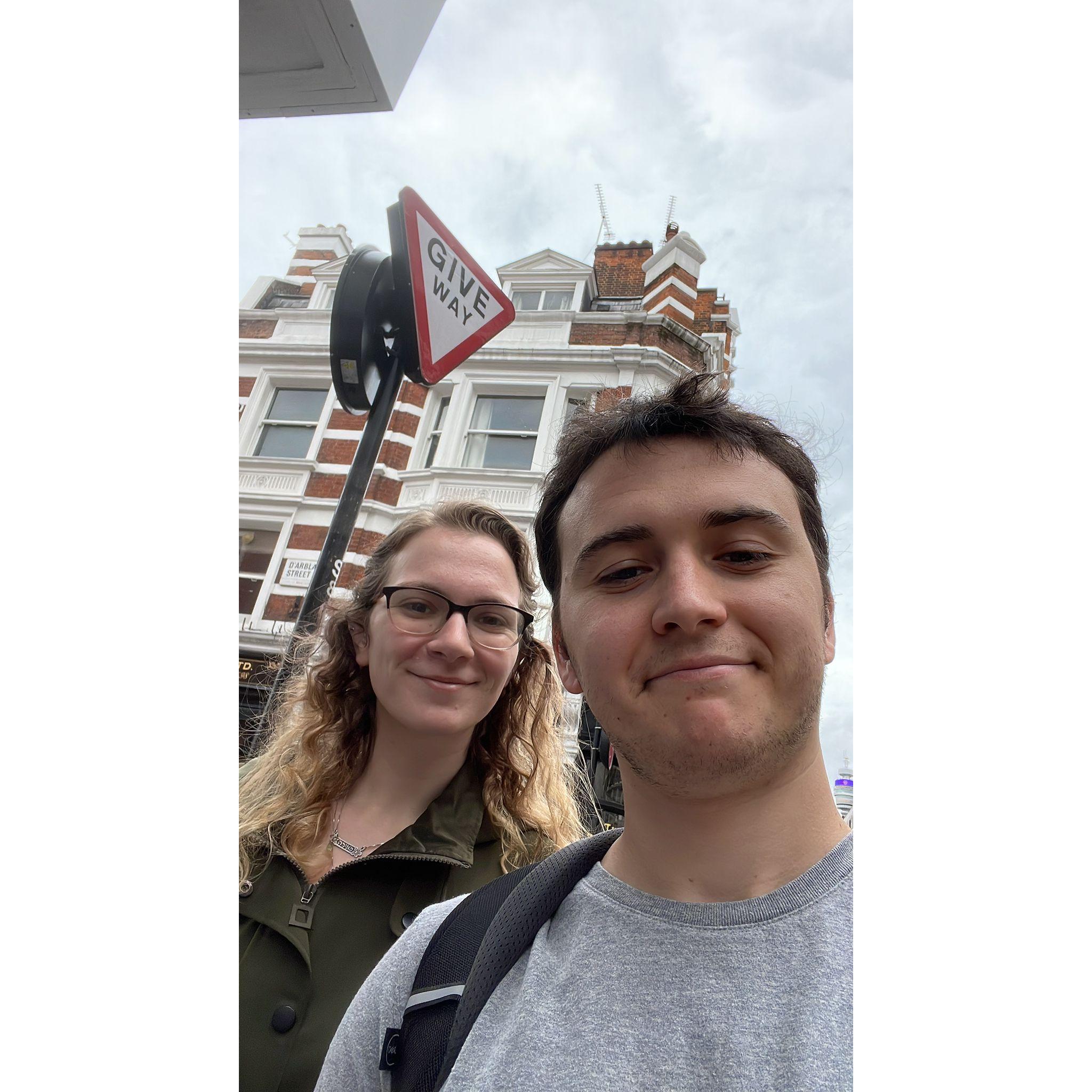 Our first time in London together, May 2022