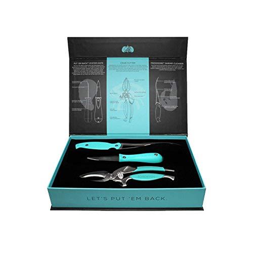 Toadfish Coastal Kitchen Collection - Includes Crab Cracker, Shrimp Deveiner, and Oyster Knife Outfitters