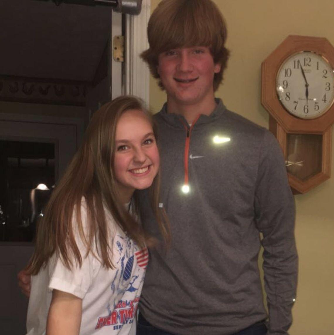 Our first "date" at 14 years old!