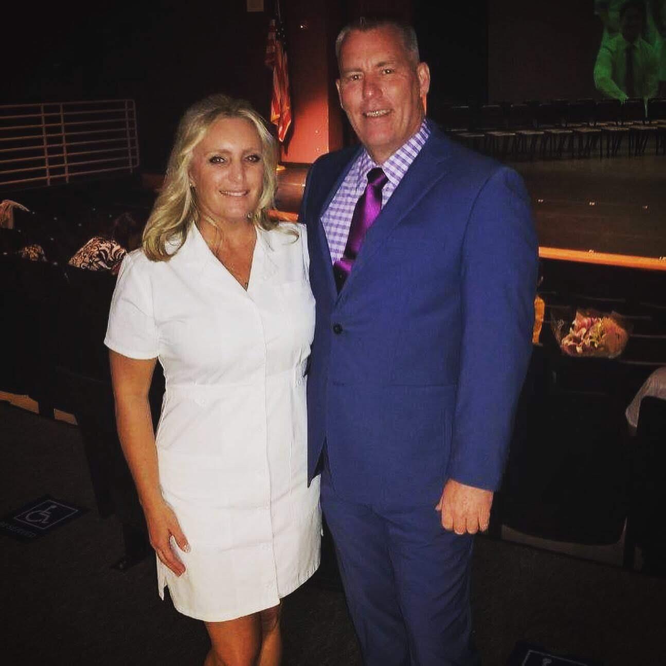 I finished my Nursing Program and Paul pinned me, what a special moment that was!