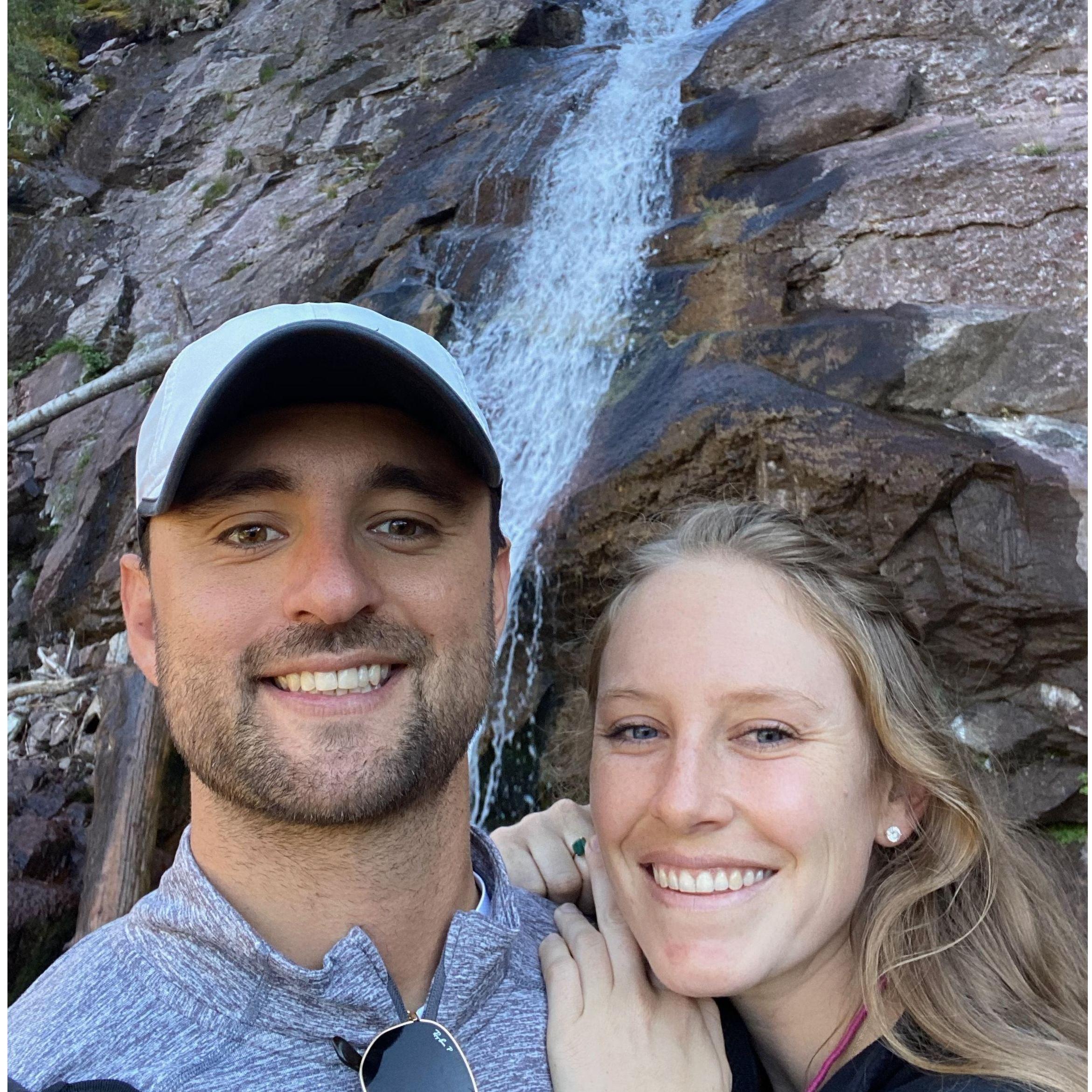 The pair hiking in Colorado in June 2020.