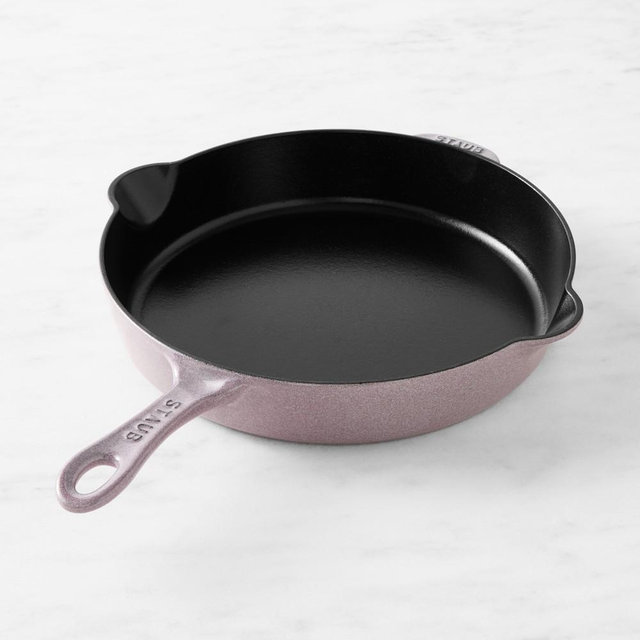 Staub Enameled Cast Iron Traditional Deep Skillet, 11", Lilac