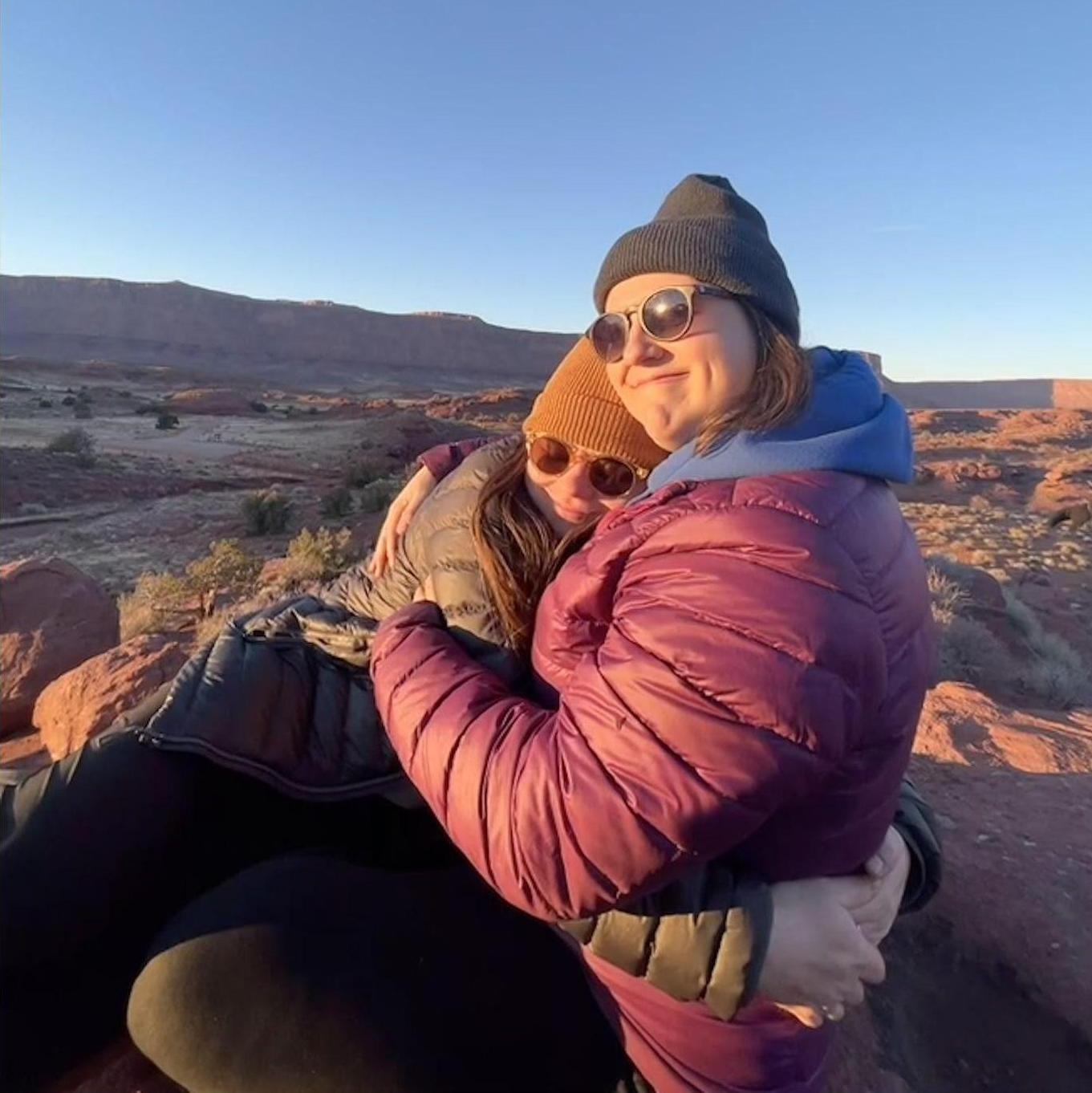 Taking in the alpenglow in Moab, UT
