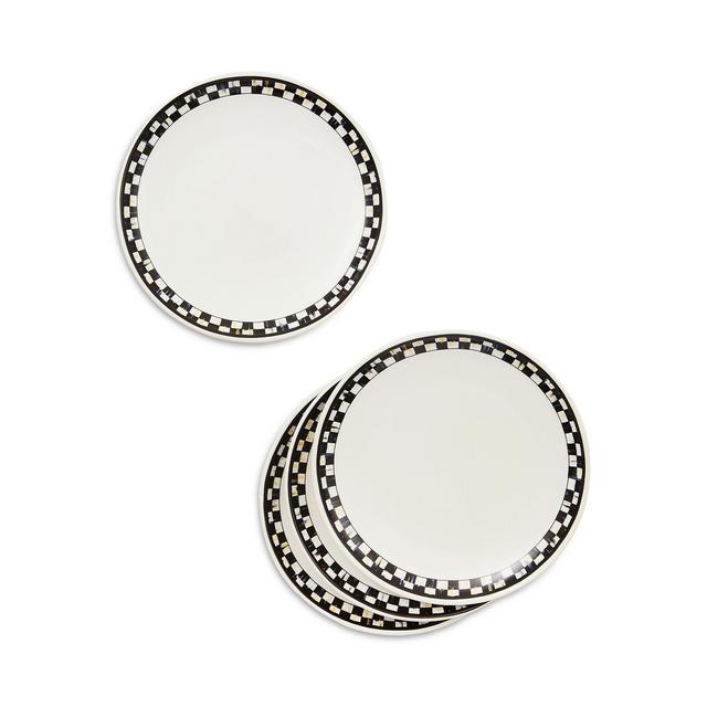 Mackenzie-Childs Courtly Check Everyday Small Plates, Set of 4