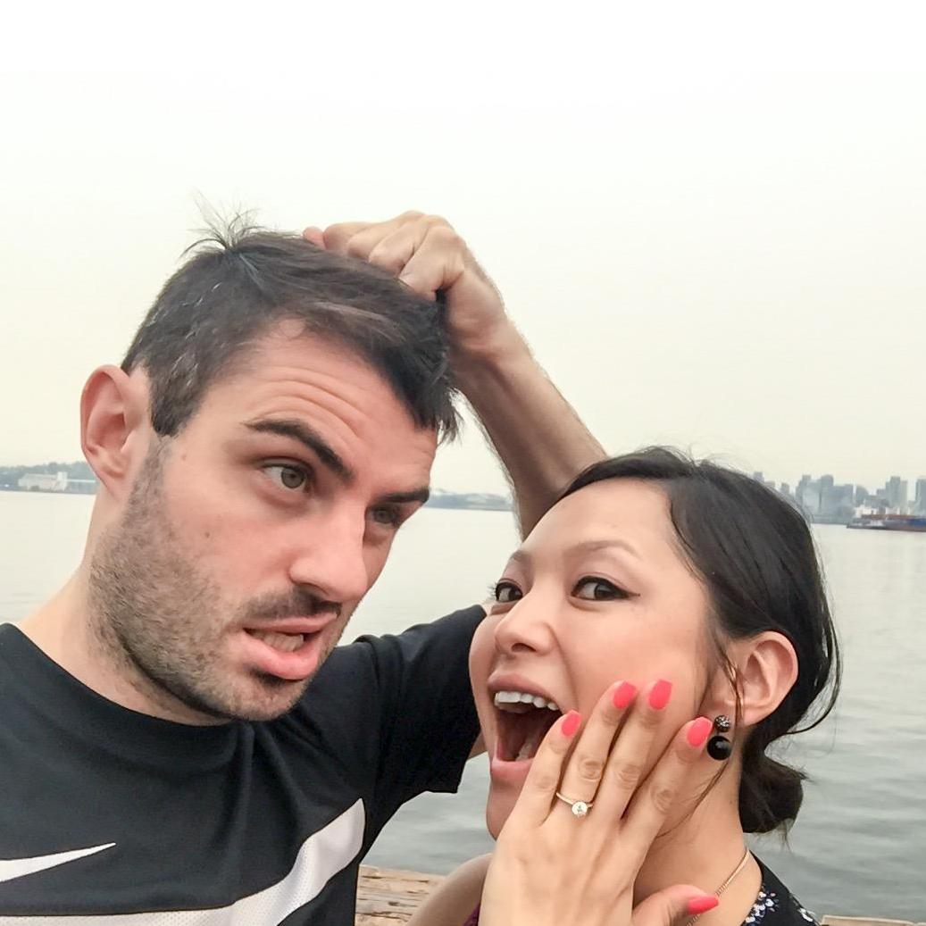 What's done is done, no turning back now :-)Crazy picture round 10001. The day after the proposal. 
Seattle, Washington - September 2017