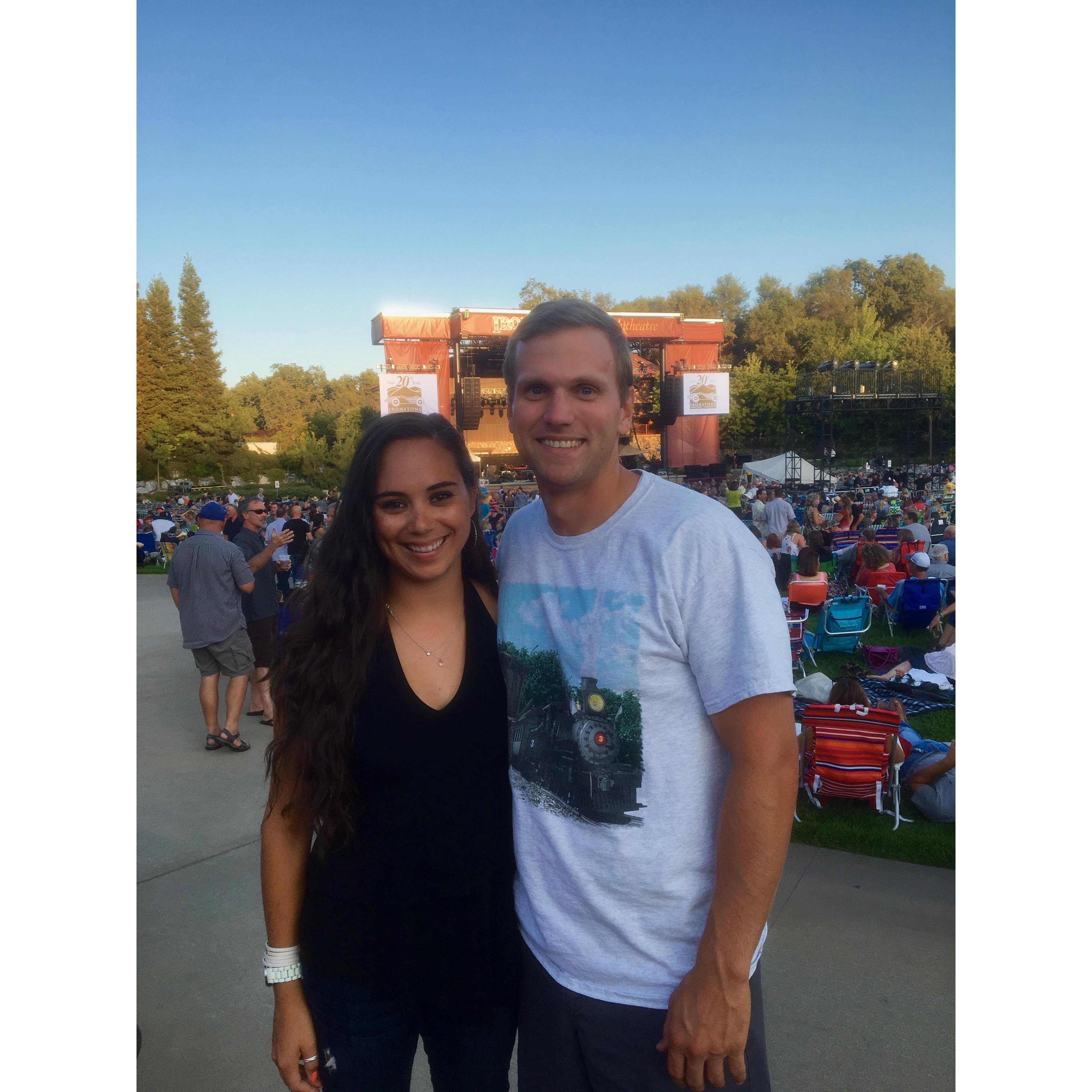 First concert together, Train! (Ryan, sporting is favorite Train shirt go fit in)