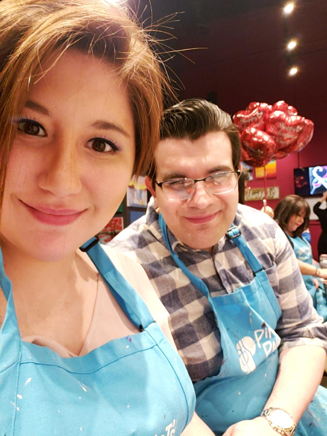 Sip and Paint became a fun together thing to do.