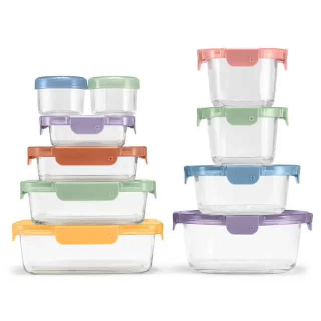 Ello 20pc Colorlock Mixed Food Storage container Set