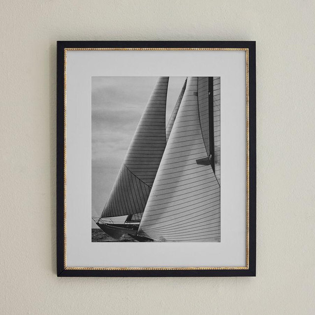 Eclectic Gallery Frame, 16x19 - Black with Gold Dot