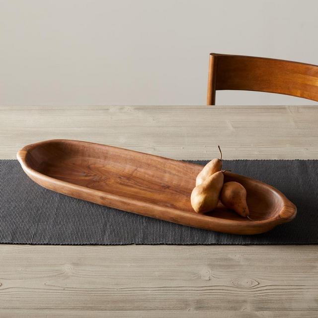 Hudson Dough Bowl Long Large, Acacia