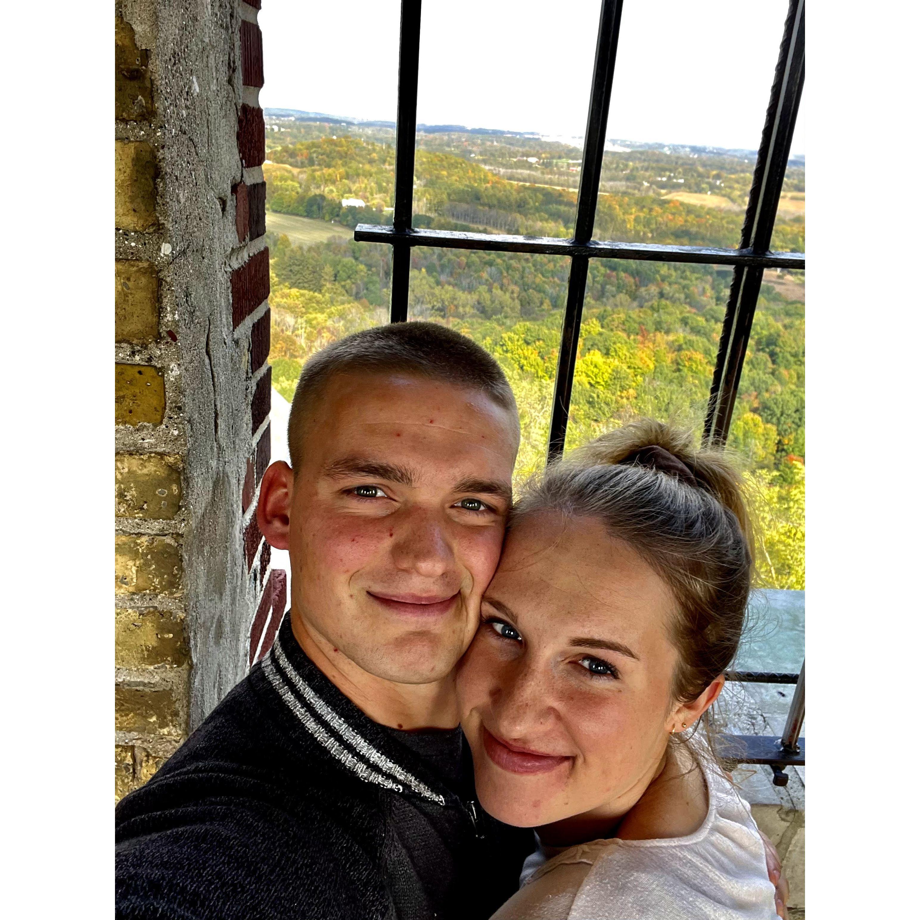 An autumn stop at Holy Hill on the way between Appleton and Oak Creek