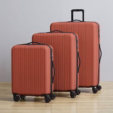 West Elm Rolling Luggage - Rust- Medium