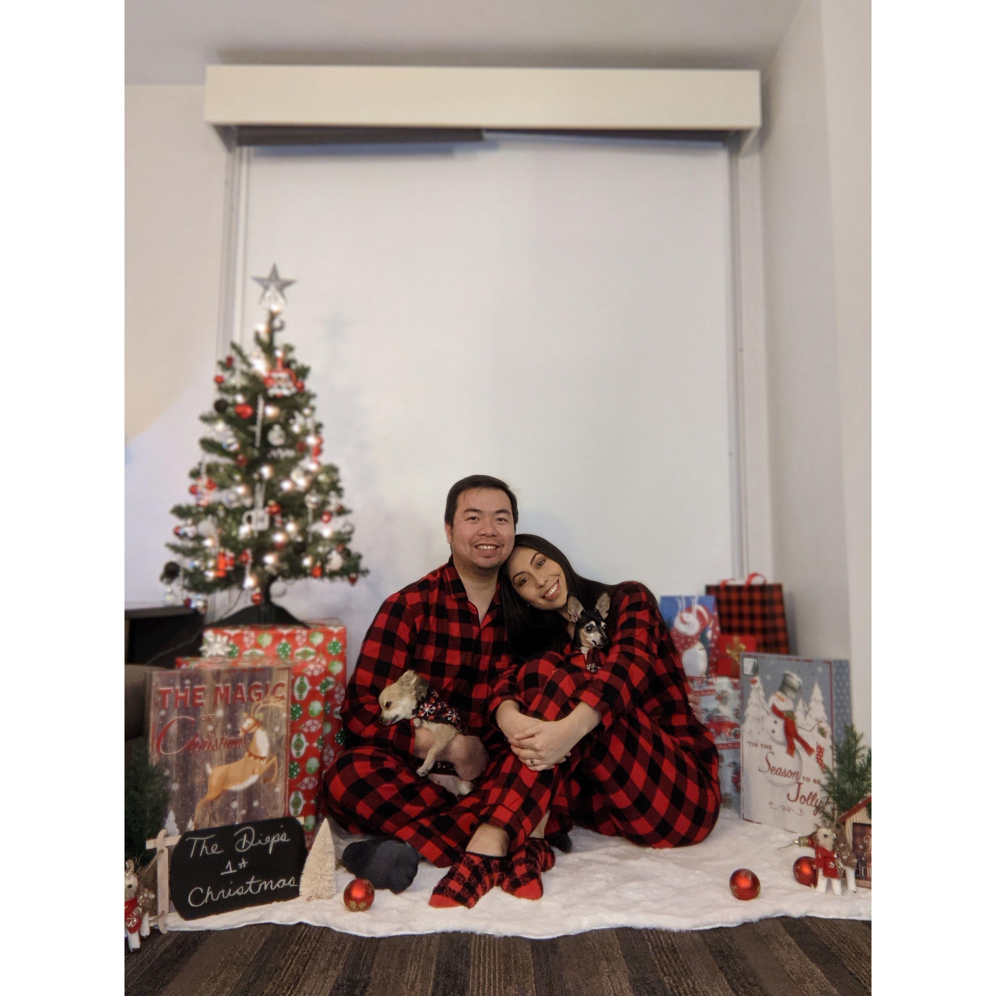 Their 1st Christmas as a couple.