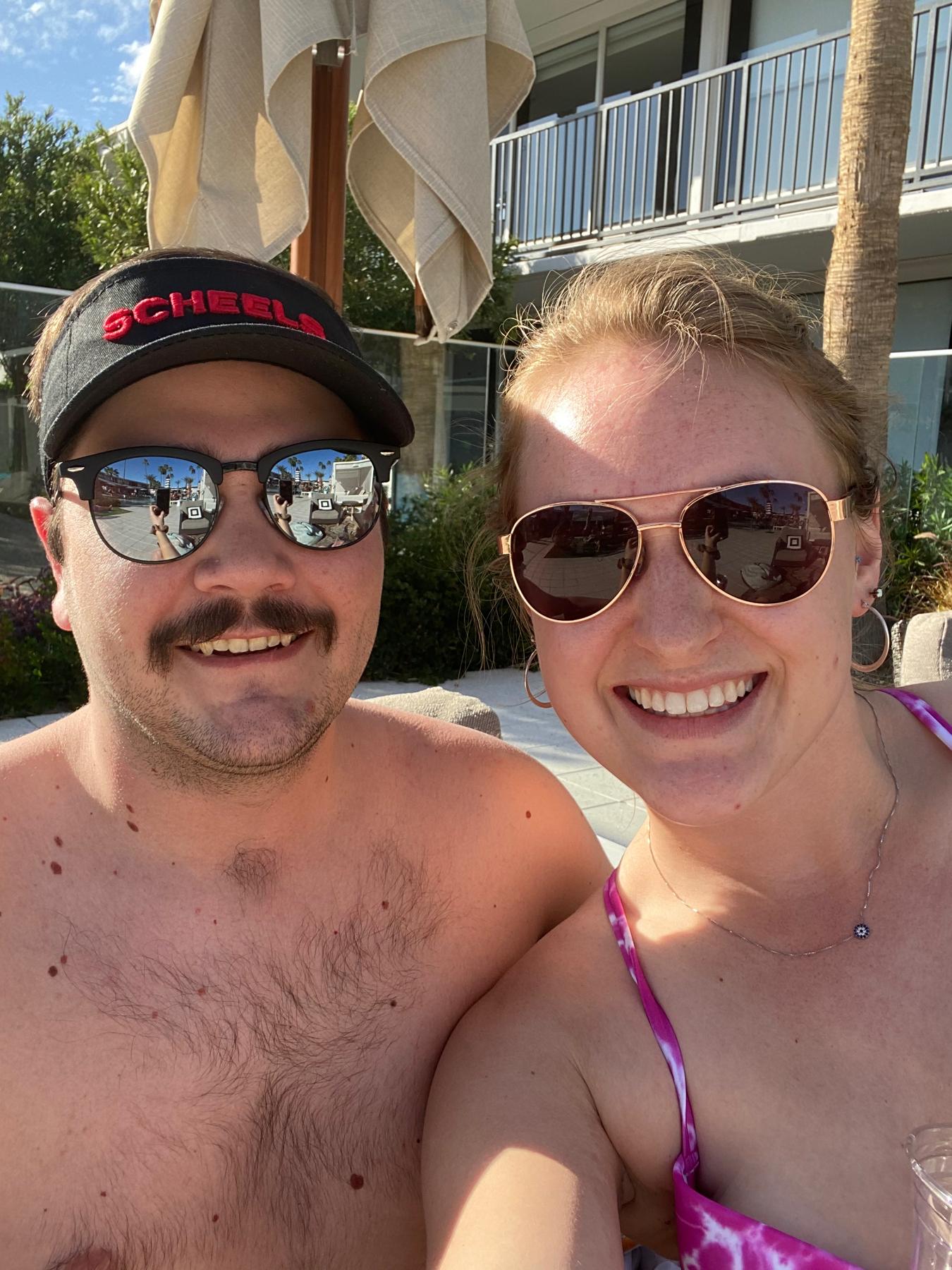 Spring Break in Scottsdale. Gotta love a guy in a visor.