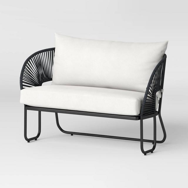 Mackworth Rope Patio Loveseat - Black - Threshold™
