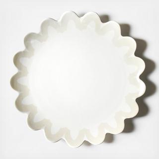 Arabesque Trim Scallop Edge Platter