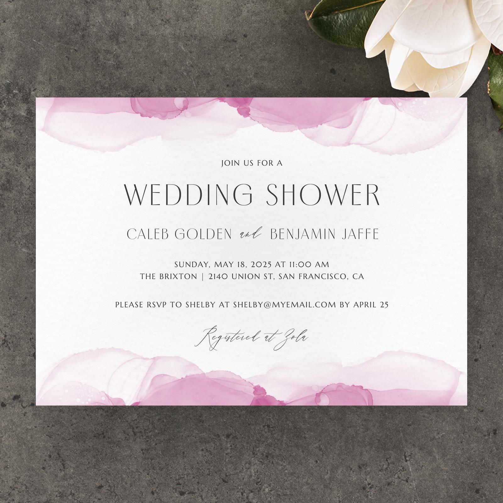 Zola Wedding & Bridal Shower Invitations Ravenna Landscape