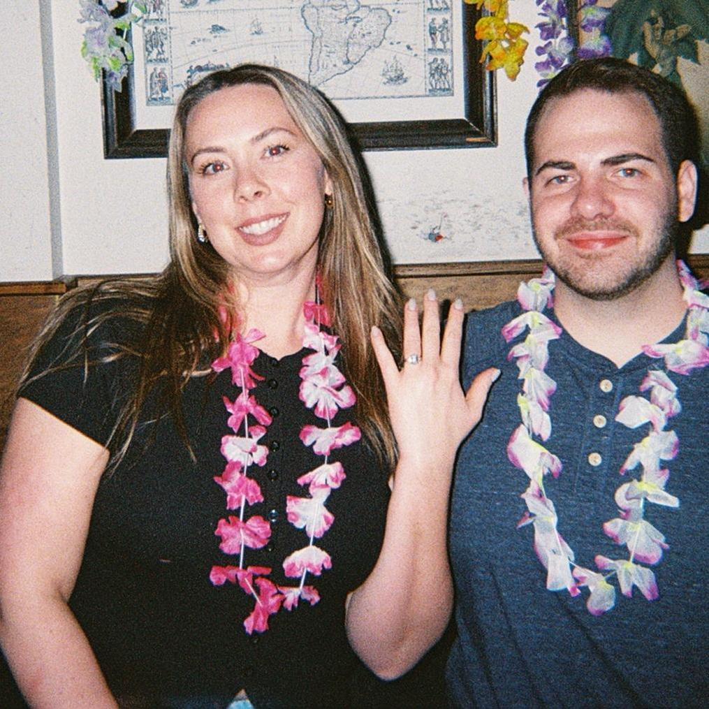 The night we got engaged at our favorite bar, The Robin Room.
