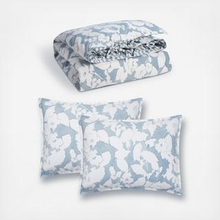 Willa Percale Floral 3-Piece Comforter Set