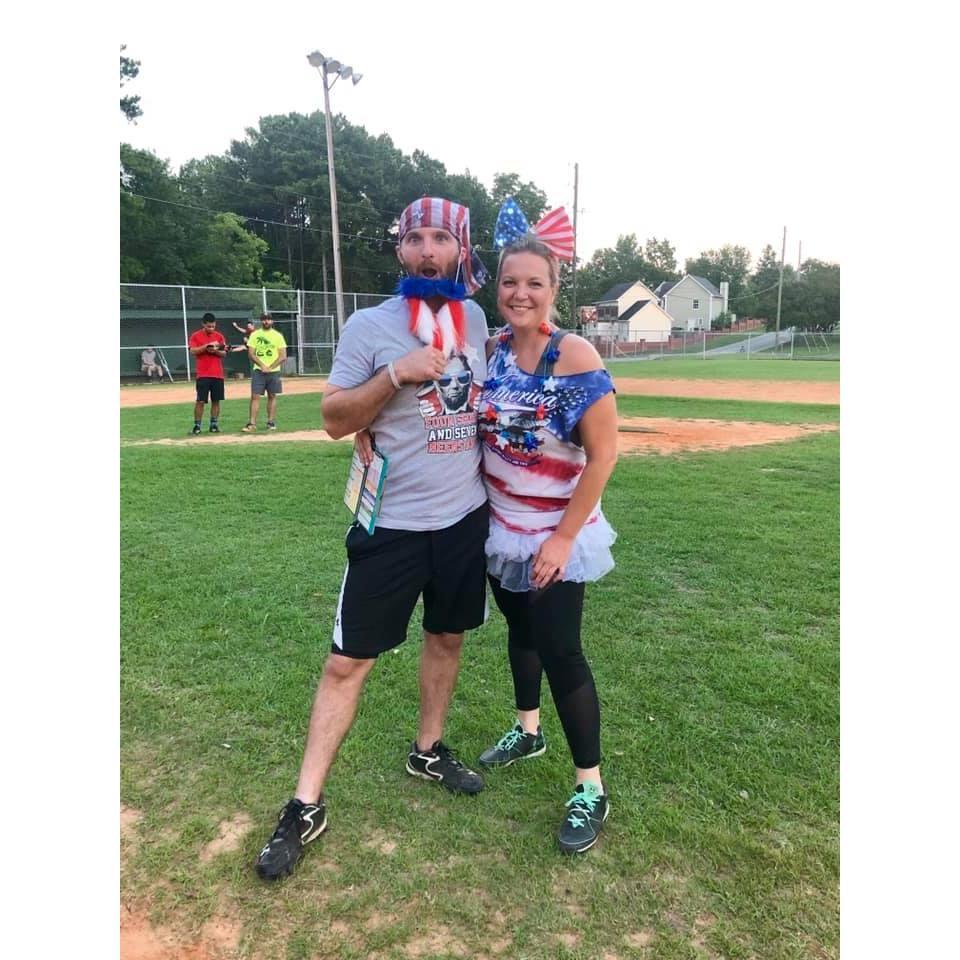 Our favorite game of every kickball season - theme night! Happy 4th!