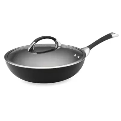 Circulon® Symmetry™ Black 12-Inch Covered Essential Pan