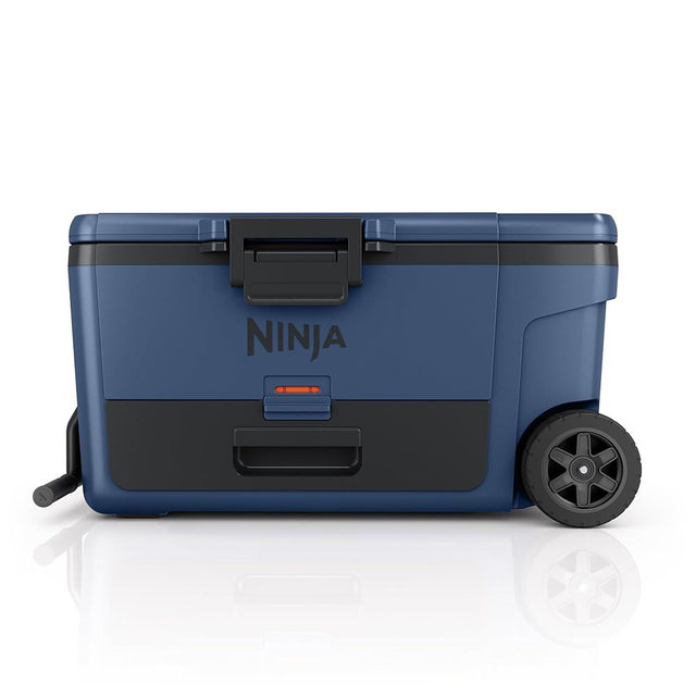 Ninja FrostVault 65qt Wheeled Cooler with Dry Zone, Integrated Fridge-Temp Dry Storage Drawer, Premium Heavy-Duty Insulated Cooler, Keeps Ice for Days, Lakeshore Blue, FB265BL