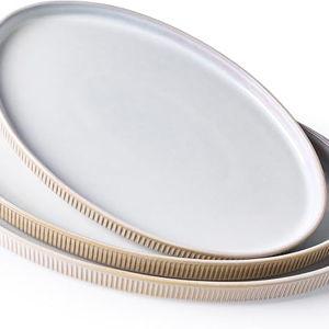 Famiware Serving Platters, Cappuccino White