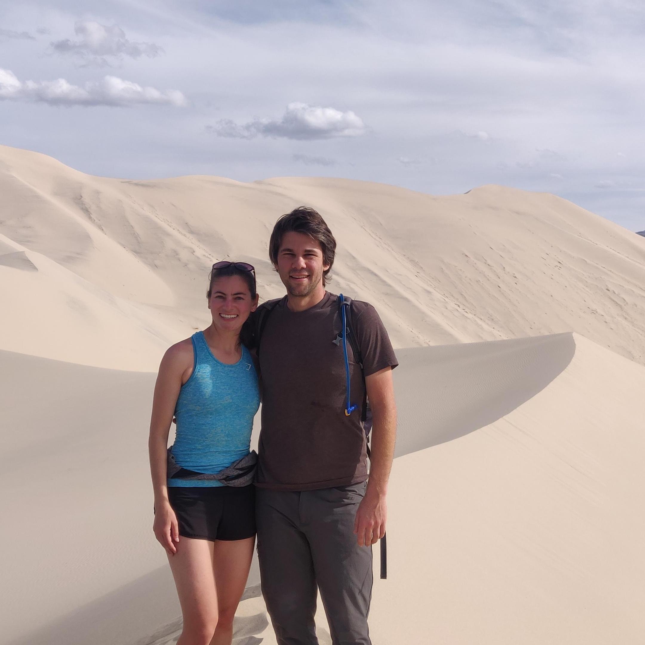 Atop the tallest sand dune in North America - Death Valley