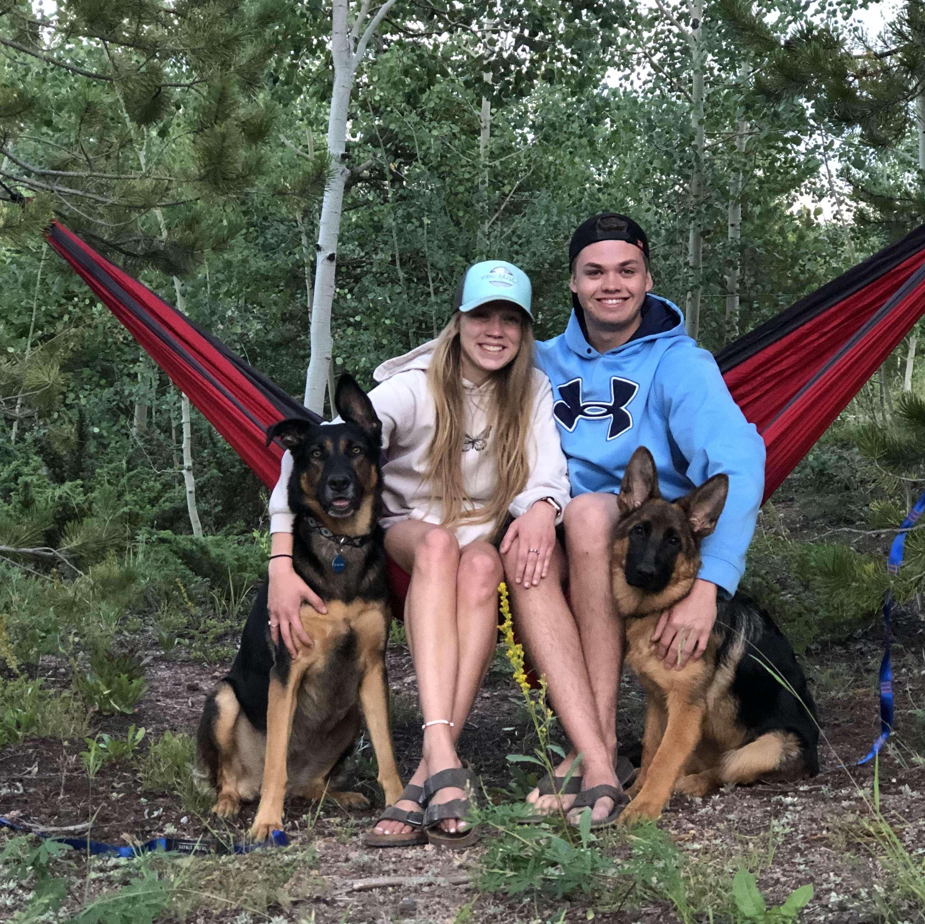 Mountains with the pups