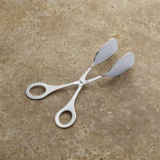 Crate and Barrel Mini Scissor Handled Serving Tongs