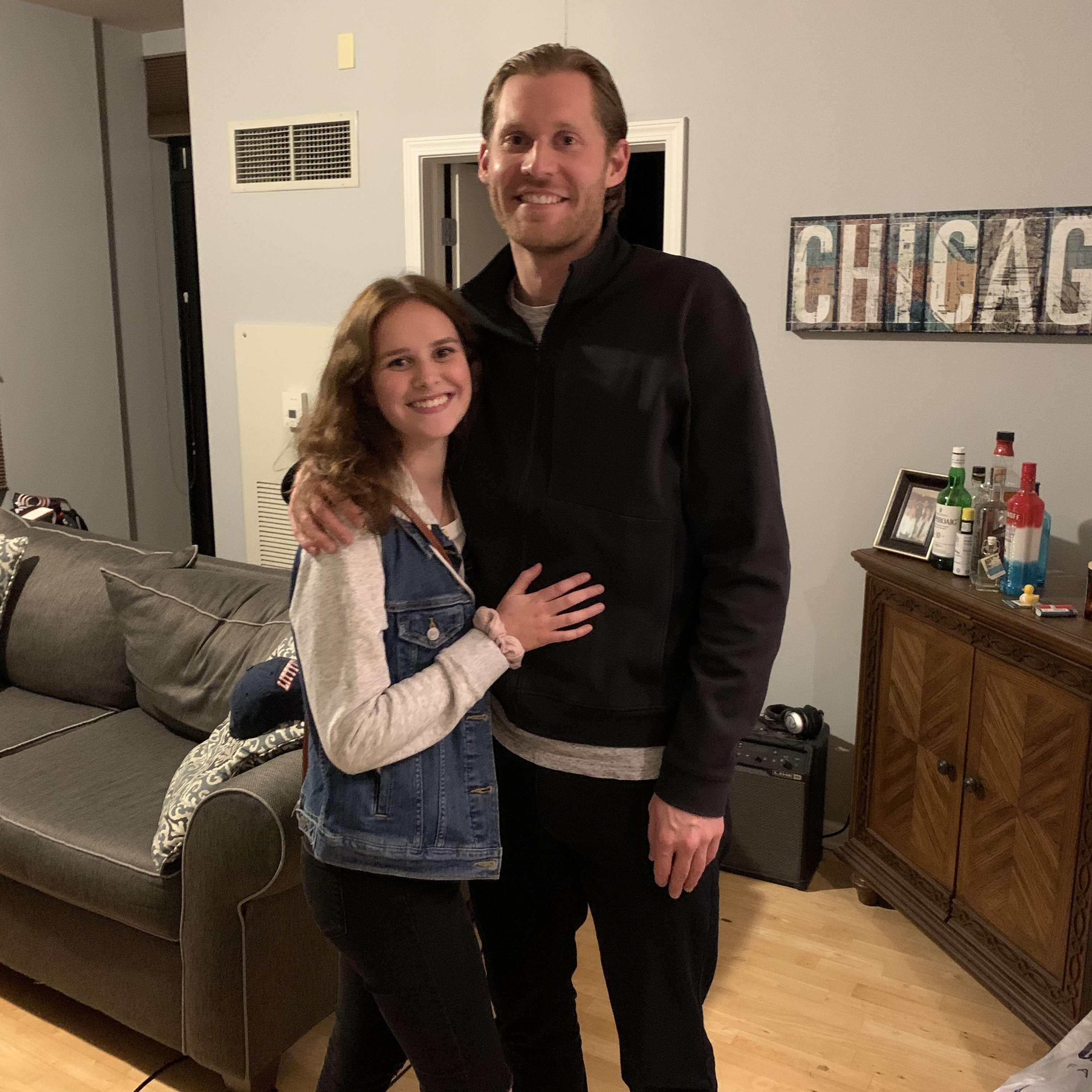 Our first photo together