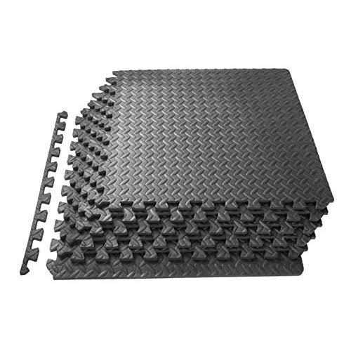 ProsourceFit Puzzle Exercise Mat, EVA Foam Interlocking Tiles, Protective Flooring for Gym Equipment and Cushion for Workouts