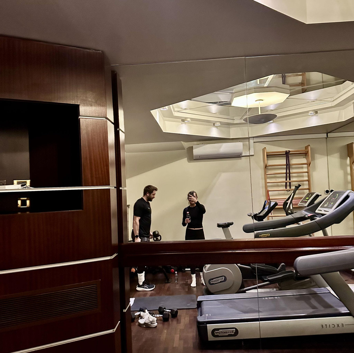 Also applies to hotel "gym" sessions
