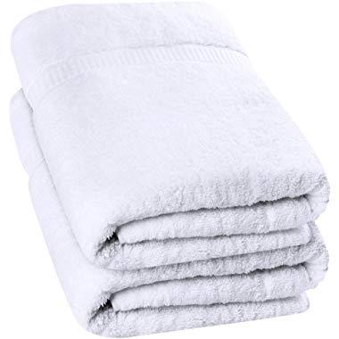 Utopia Towels - 2 Pack Extra Large Bath Towels 35 x 70 inches Bath Sheets, White
