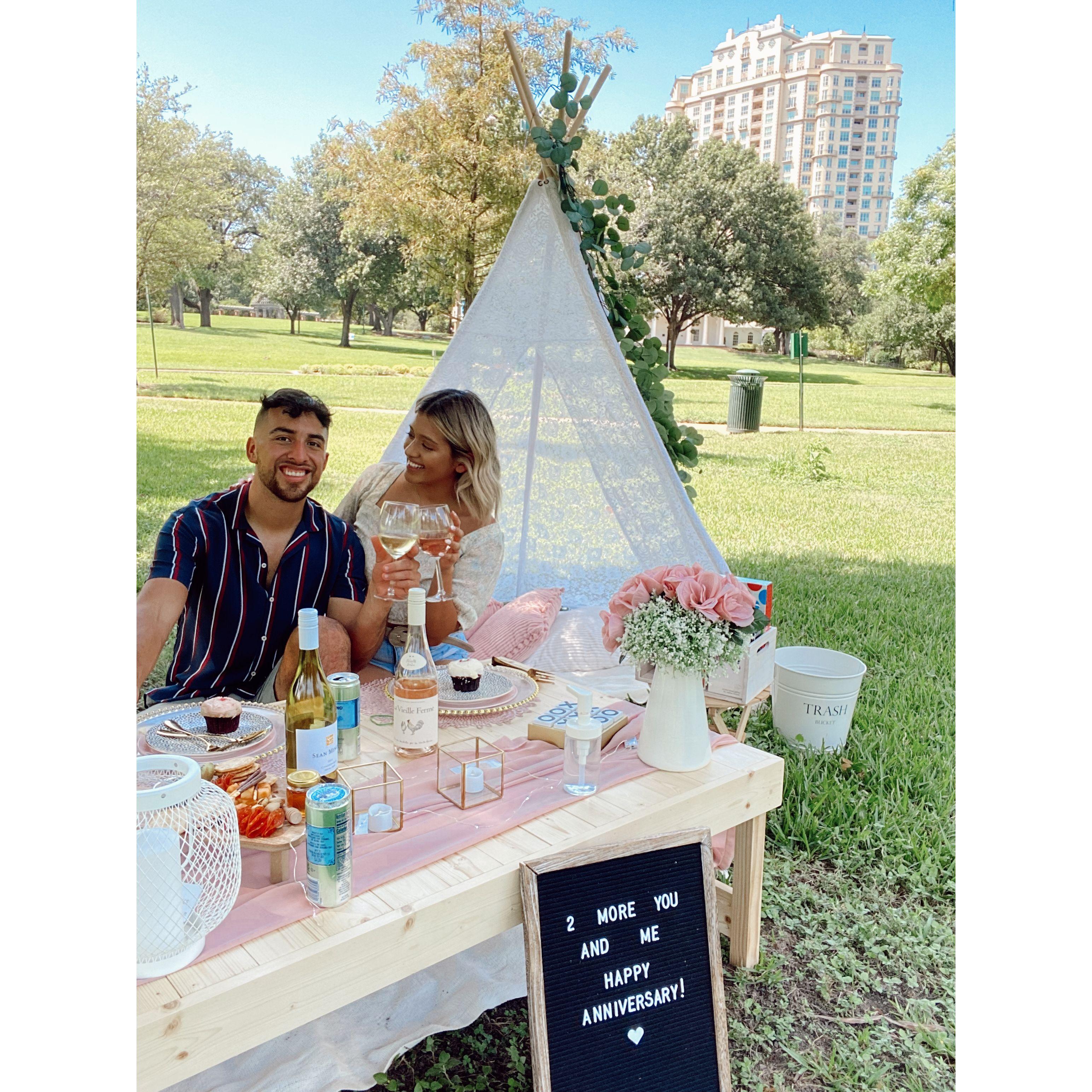 2 years together, he planned the cutest date