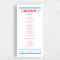 Pink Wedding Menu - Festival