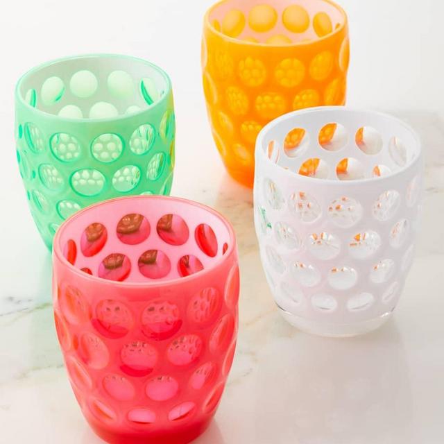 Mario Luca Giusti - Set of 4 Fluorescent Double Old Fashioned Glasses
